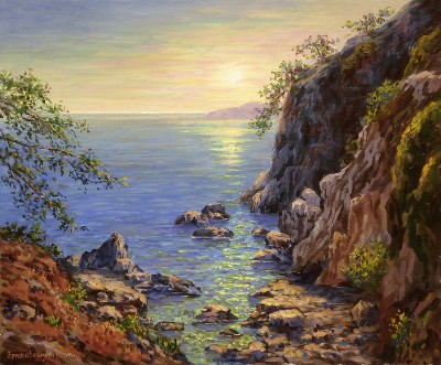 Bay nearby to Lloret de Mar