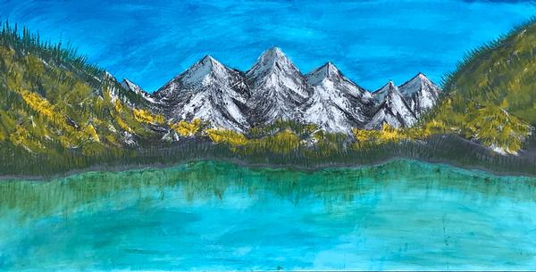 Beauty of Icy Mountain in Multi colors